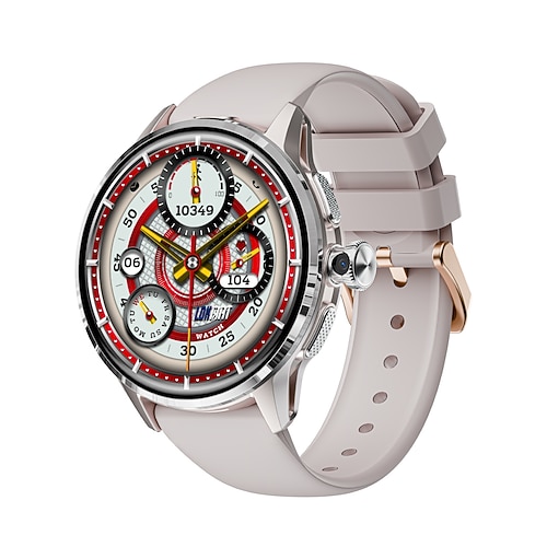 APPLLP 3 Smartwatch 1.6 Zoll 4G LTE Mobilfunk-Smartwatch Schrittzähler Anruferinnerung Schlaf-Tracker Kompatibel mit Android iOS Unisex GPS Freisprechanrufe Mediensteuerung IPX-4 47mm Uhrengehäuse Image