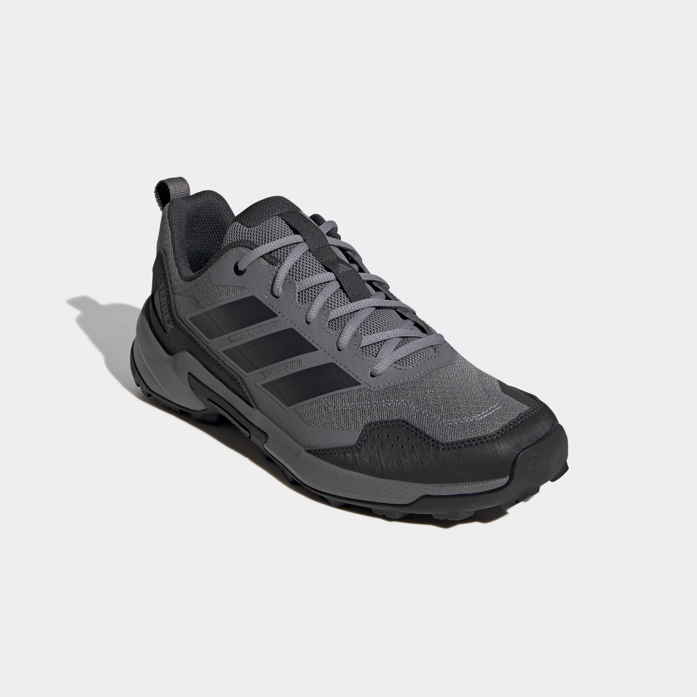 Wanderschuh ADIDAS TERREX "EASTRAIL 3", Herren, Gr. 44, grau three, carbon, core schwarz, Synthetik, Textil, Schuhe Wanderschuh