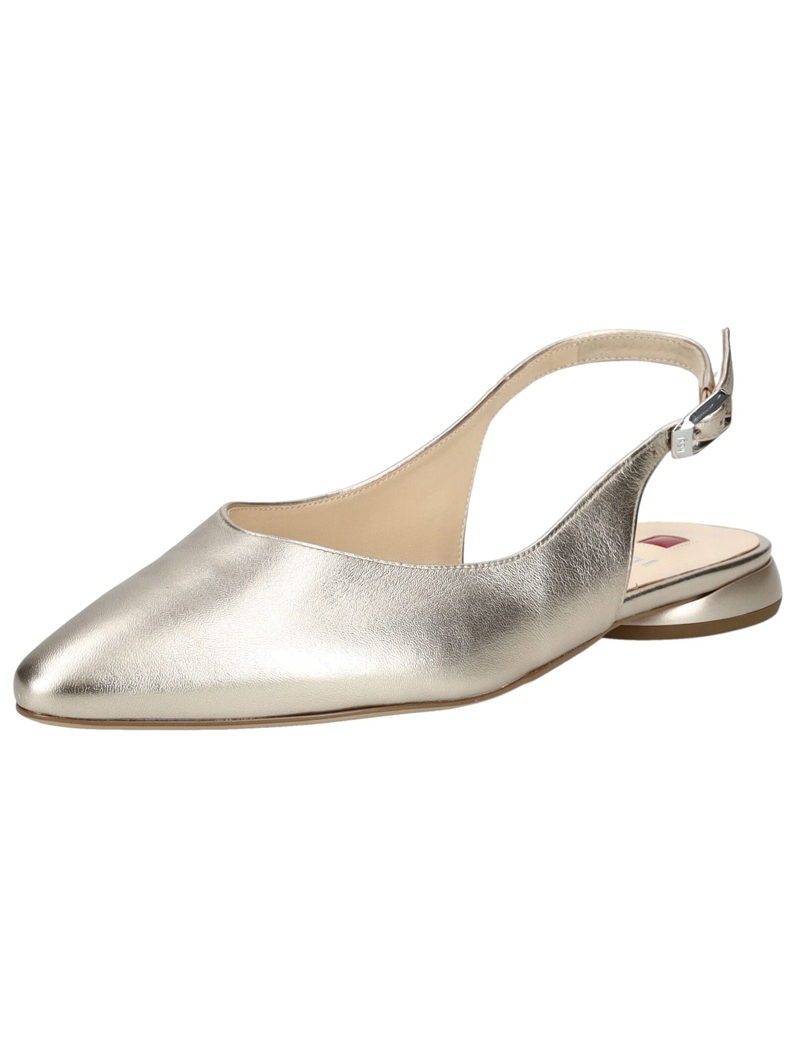 Ballerina HÖGL "Högl Ballerinas Leder", Damen, Gr. 38, bronze, Leder, Schuhe Ballerina