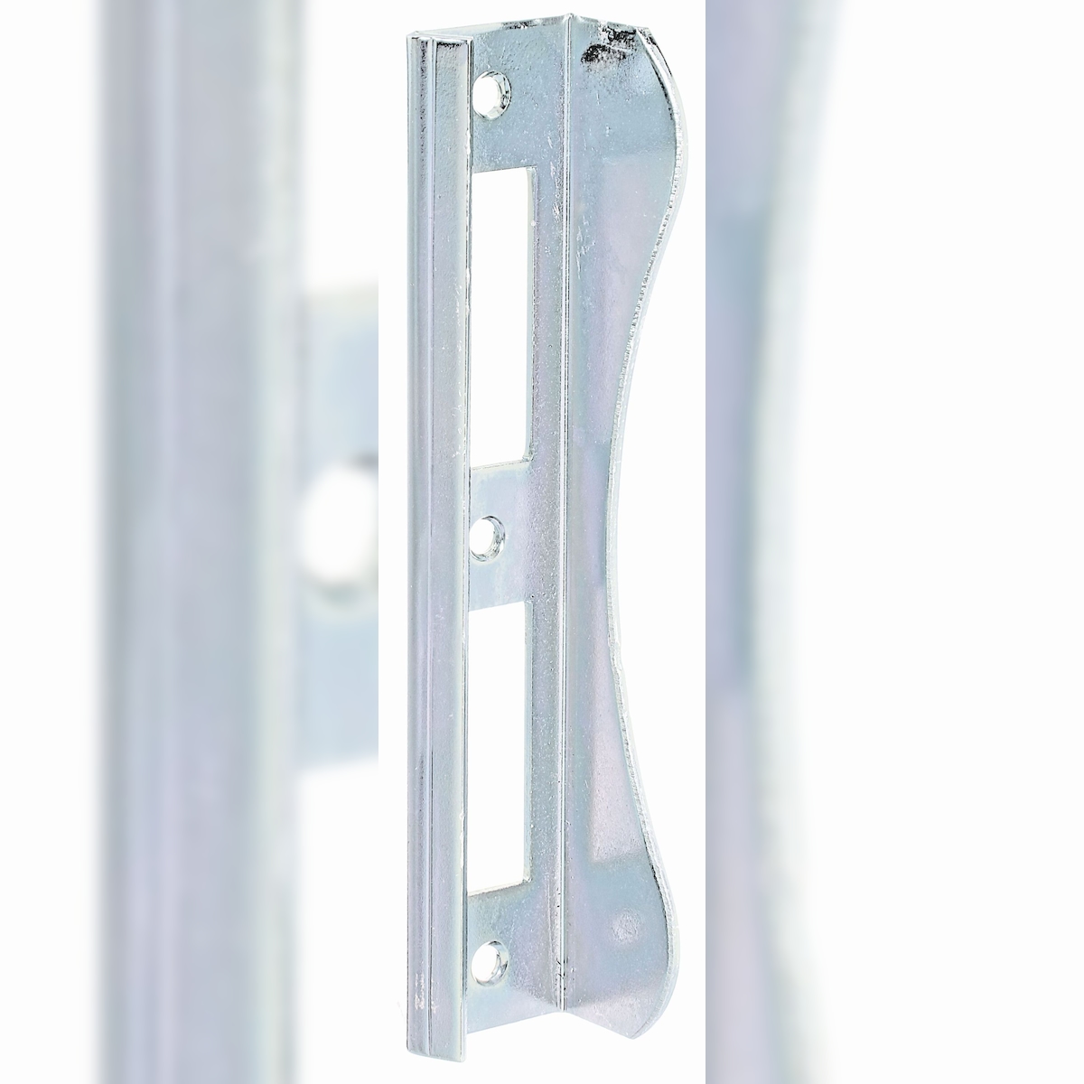 Alberts 215132 Anschlag für Tore mit Einsteckschloss, für ca. 37 mm starke Rahmen, galvanisch verzinkt, dickschichtpassiviert, 37 x 181 mm, 3er Set Image