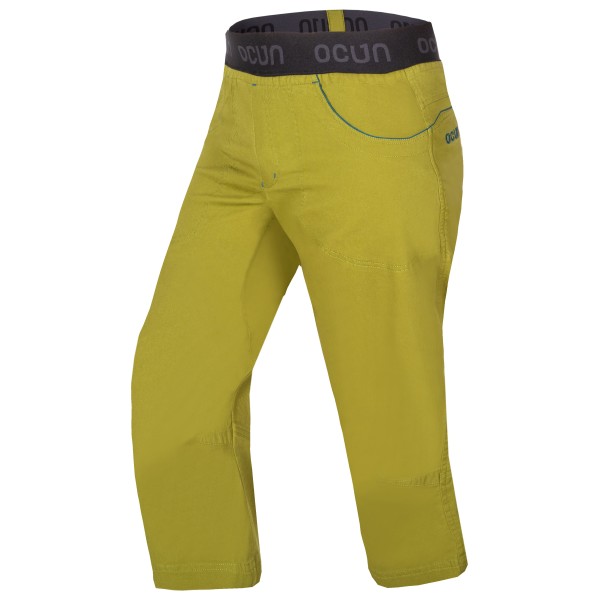 Ocun - Jaws 3/4 Pants - Kletterhose Gr L oliv/gelb