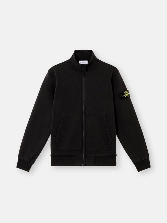 6100063 Organic Cotton Fleece - Black - Stone Island Jackets