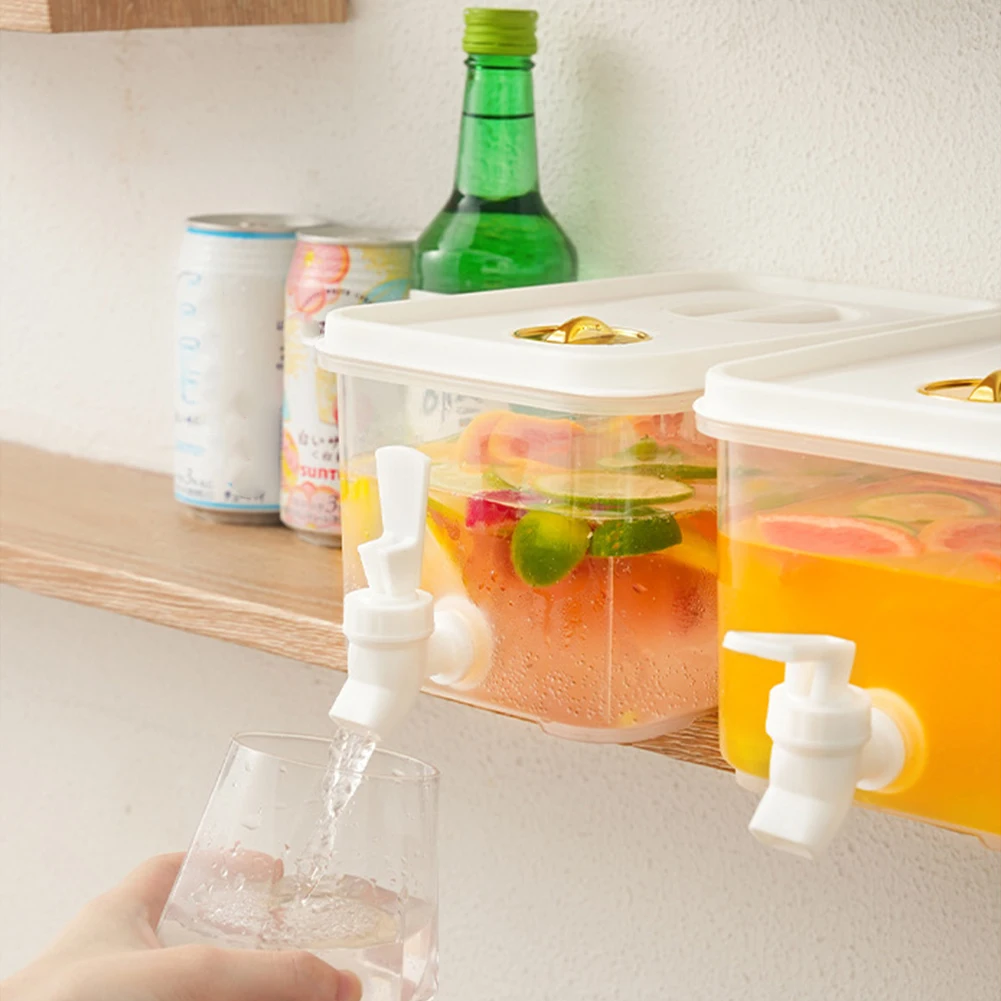 3,5 L/5L/10L Große Kapazität Kalt Wasserkocher Kühlschrank Getränke Spender mit Wasserhahn Limonade Getränke Eimer Container für Sommer Party
