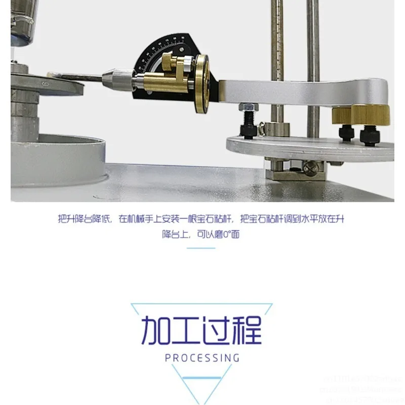 Facettierte Hand mit Indexrädern 96 und 64 für Facettier- und Polier-Edelstein für Lapidärmaschinen Image