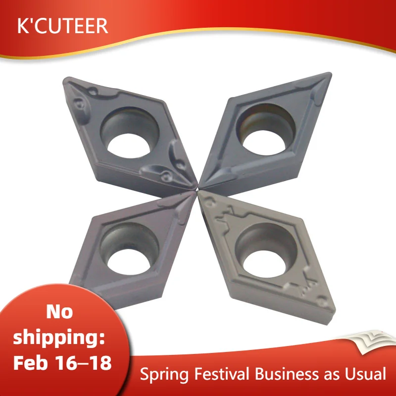 DCMT DCMT11T304 DCMT11T308 H01 YZ5018 Hartmetalleinsatz Internes Drehwerkzeug CNC-Schneidwerkzeug SDJCR/L Drehwerkzeuge Dreheinsatz Image