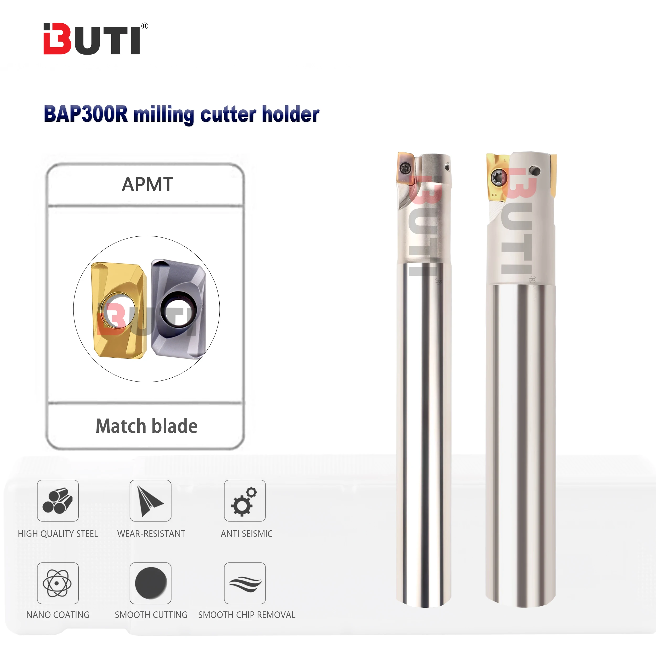 BAP300RC10-10-120-1T APMT1135PDER-H2 Fräseinsatz Rechtwinklig Fräser Stange CNC Drehmaschine Bearbeitungszentrum Fräser Stange Image