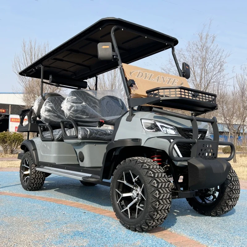 CE-zertifizierter 5000 W Street Legal 2 4 6-Sitzer elektrischer Off-Road-Golfwagen für Erwachsene, 60 V/72 V Li-Ionen-Akku, 4WD-Golfwagen Image