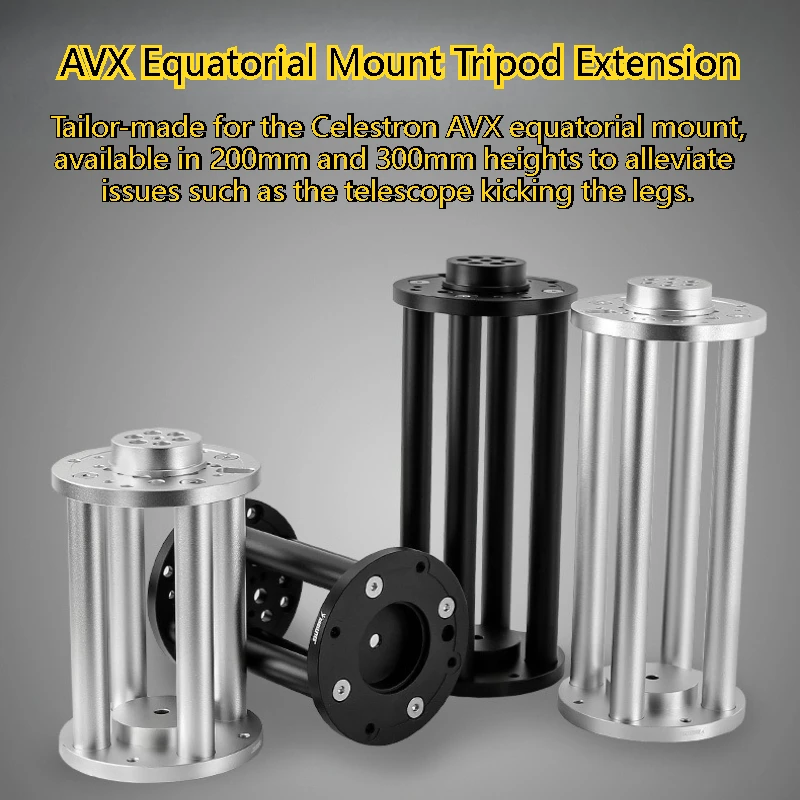 1PC Verlängerung Abschnitt 200mm/300mm Verlängerung Pol Anti-Bein Strike für Celestron AVX Äquatorial montieren Teleskop Zubehör Image