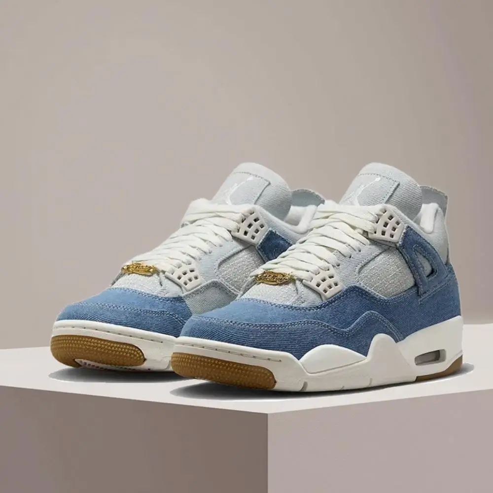 Nike Air Jordan 1 „Womn Blue“ Bequemer, rutschfester, langlebiger, gepolsterter Mid-Top-Retro-Basketballschuh IB6716-100