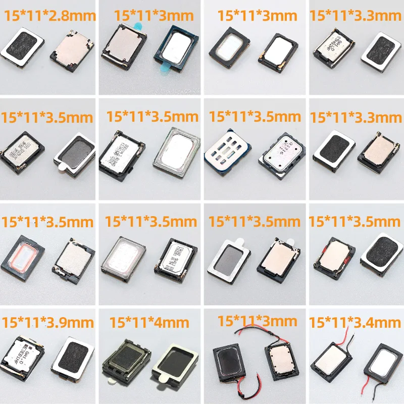 2PCS 15x11x3,5mm Rechteck MP3 Lautsprecher Zinn Folie Lautsprecher Kompatibel Mit Sony Huawei Xiaomi Samsung für Tablet Telefon Image