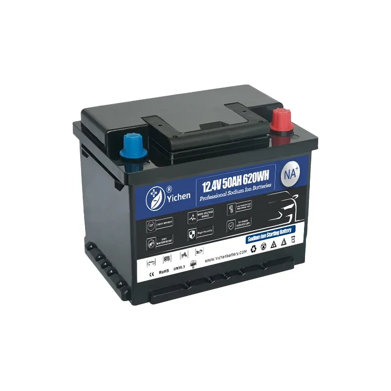 Neues Design-Auto-Start-Natrium-Ionen-Akku 12,4 V 60 Ah mit SIB-Zellen der Güteklasse A in DIN H5 Image