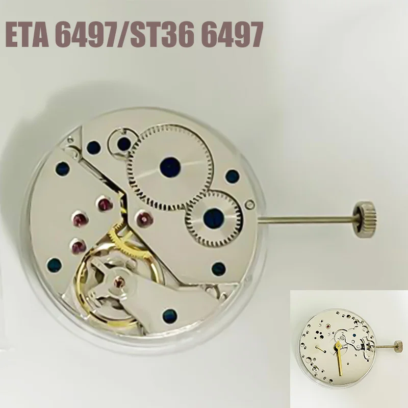 Ersetzen Sie das ETA 6497 Uhrwerk durch Seagull ST36 6497 17 Jewels mechanische Handaufzugsuhren, Zubehörteile für Herren Image