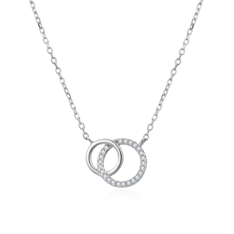 POLIVA Collane in Argento Sterling 925 per Donna Placcate in Rodio Regolabili