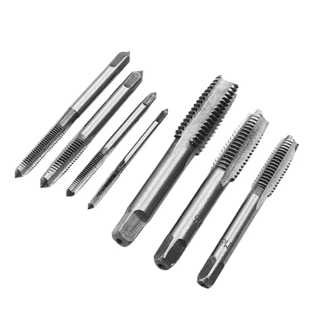 Maschi per Macchine Metrici in Acciaio HSS M1-M13 Durezza HRC45-55 Utensili Manuali Kit Idraulico Punte per Maschi e Trapani Confezionati