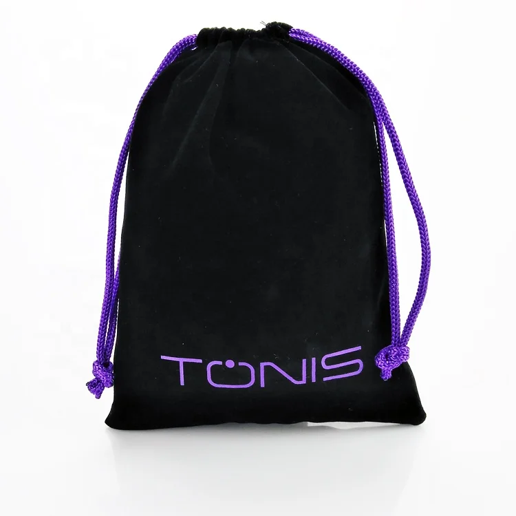 Sacchetto in Velluto Nero Personalizzato con Stampa per Gioielli Sacchetto in Velluto con Coulisse Stampato su Misura Sacchetto Regalo Antipolvere in Rotolo