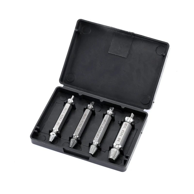 Set di Estrattori per Viti Danneggiate HSS a Forma Esagonale 4/5/6 Pezzi Strumenti Efficienti per la Rimozione di Viti