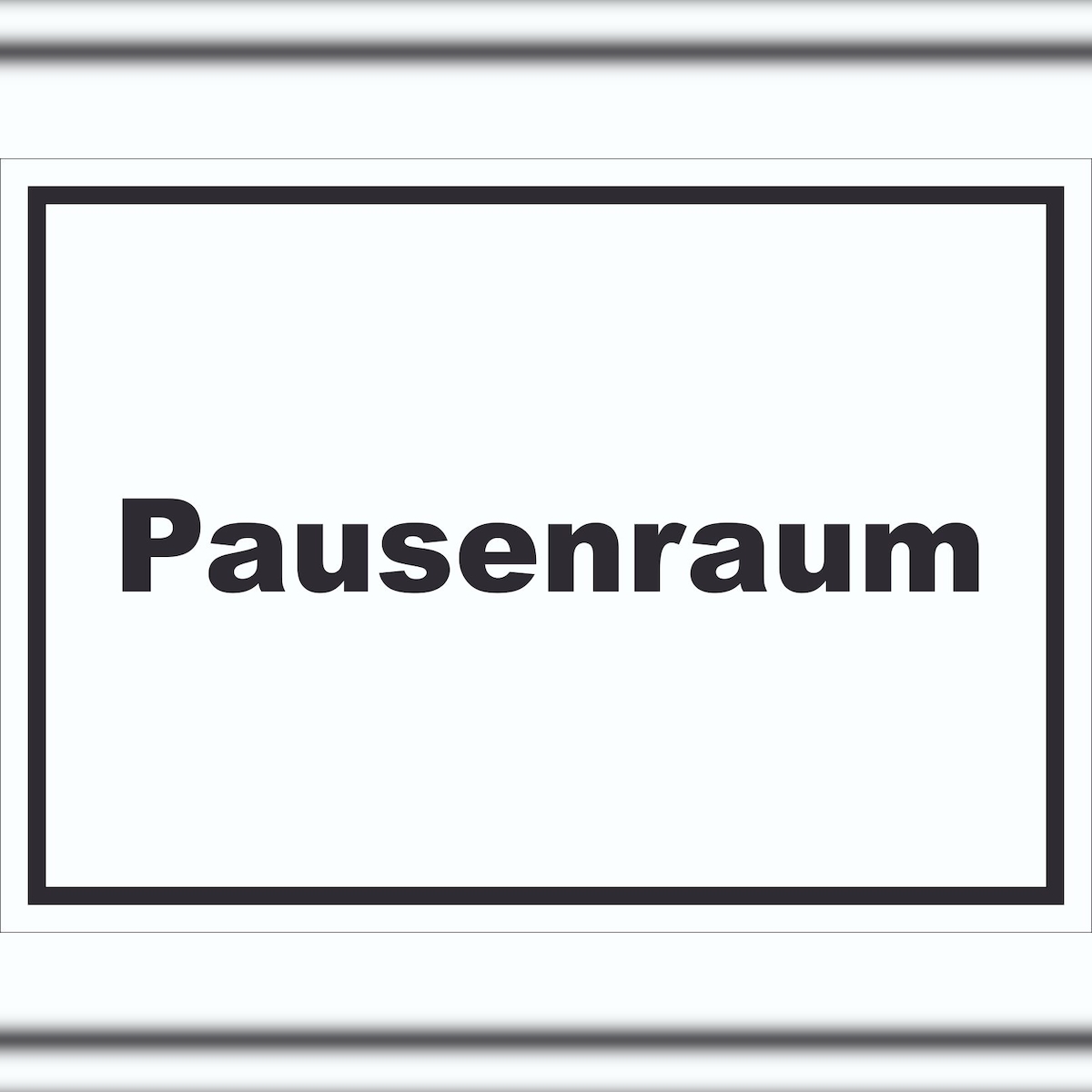 HB-Druck Pausenraum Schild mit Text Pause Mittagspause waagerecht A0 (841x1189mm) Image