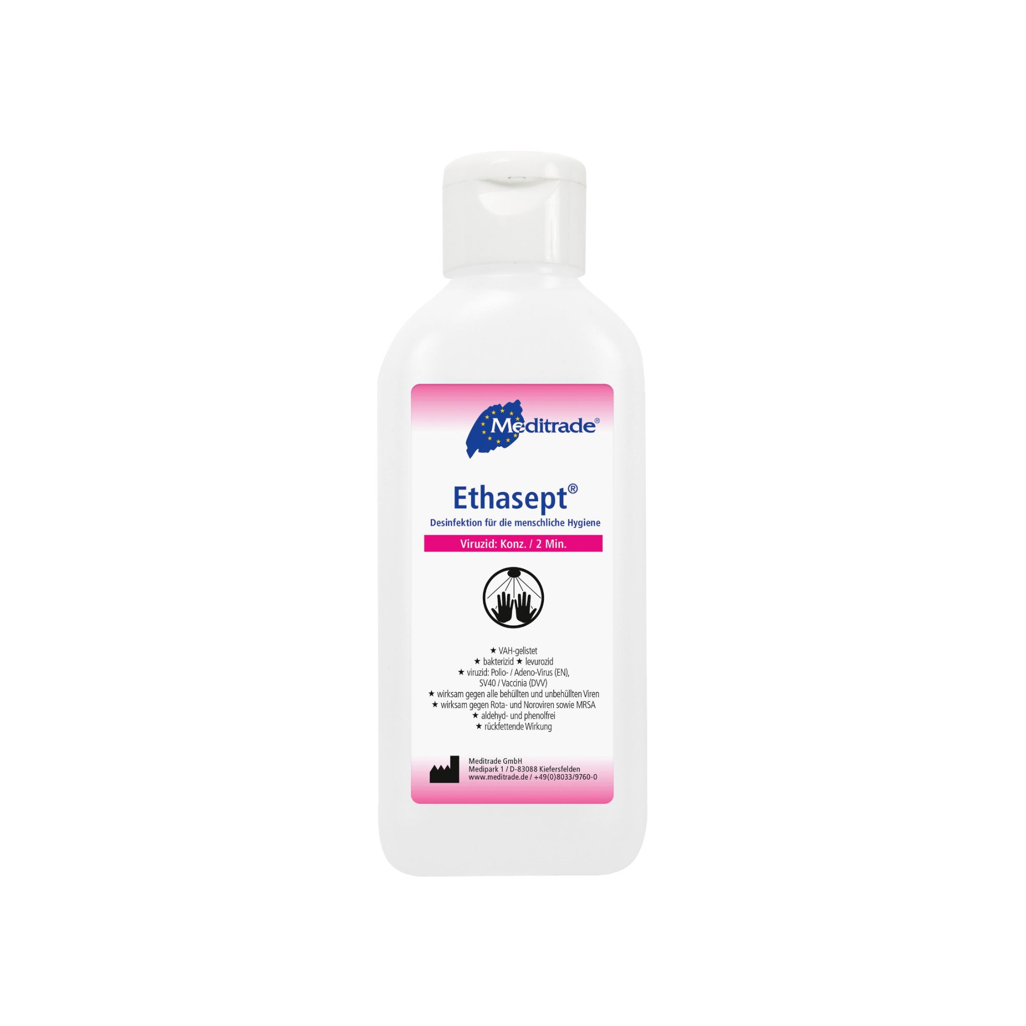 Disinfettante a mano Meditrade Ethaseept® 100 ml Soluzione disinfettan
