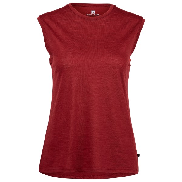 Heber Peak - Women's MerinoMix150 PineconeHe. Loose Tank - Merinoshirt Gr S rot