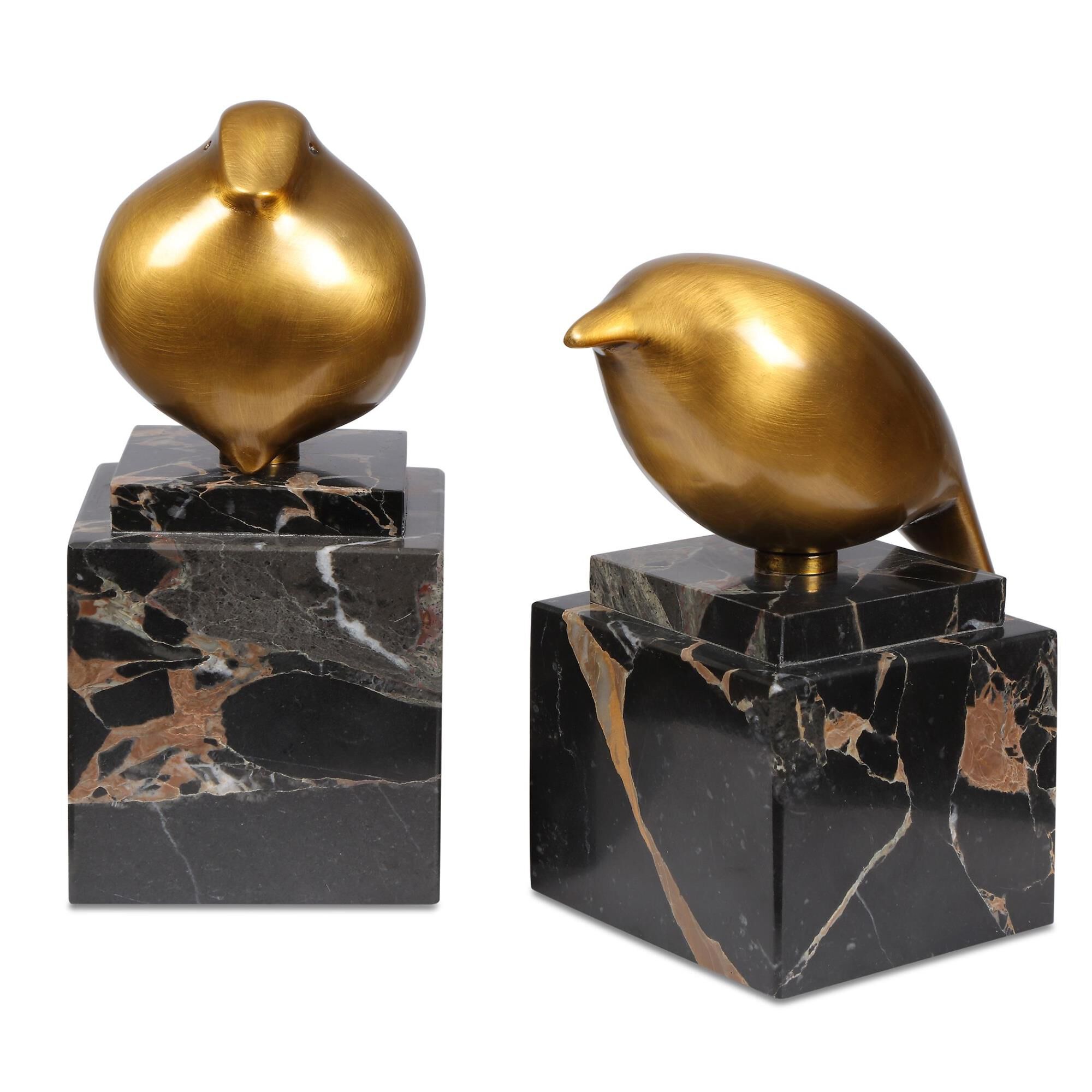 Uttermost Uttermost Golden Finch Bird Figurines Set/2 Figurine - 18301