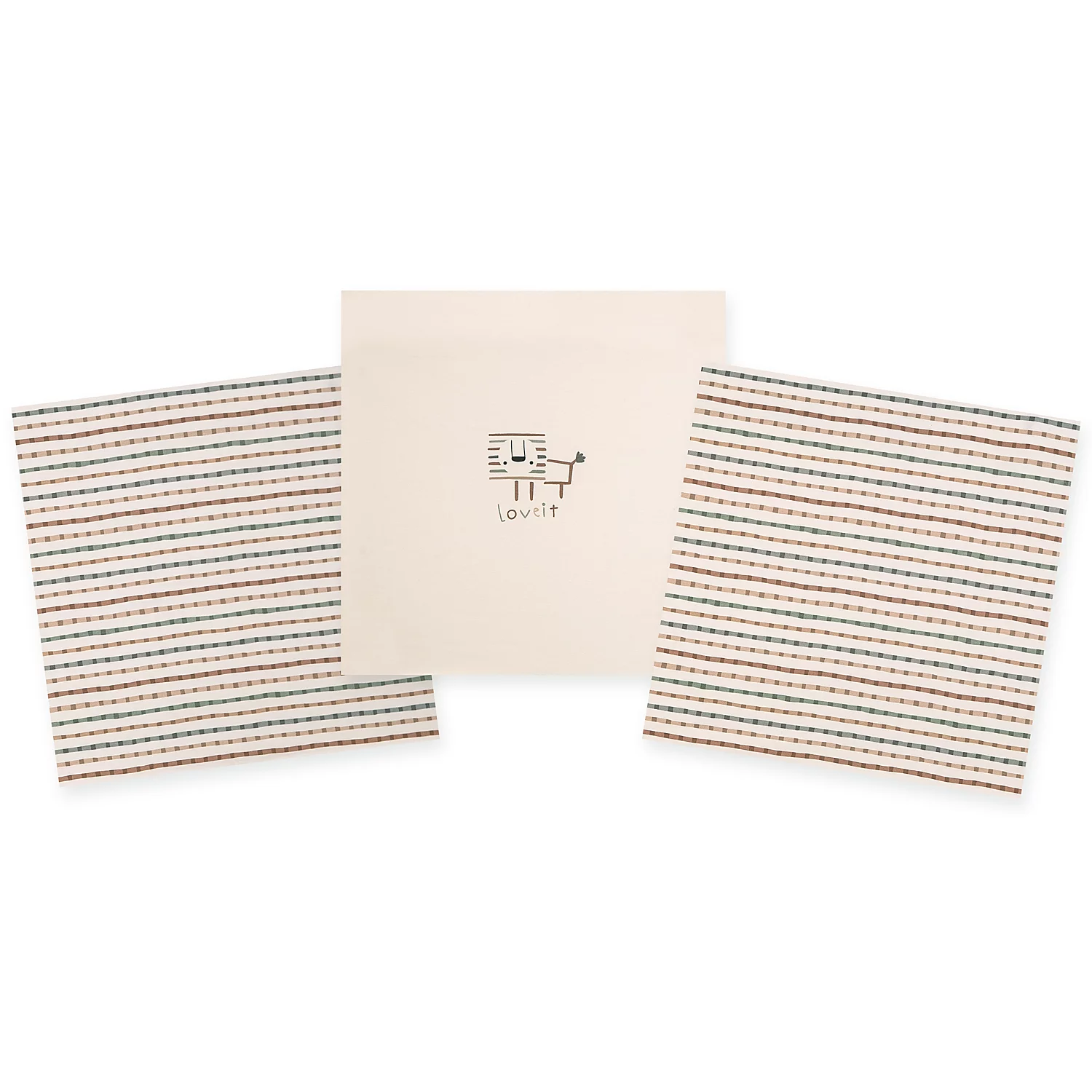 Digital-Baumwolljersey-Coupon Babylöwe mit Elasthan, braun-color