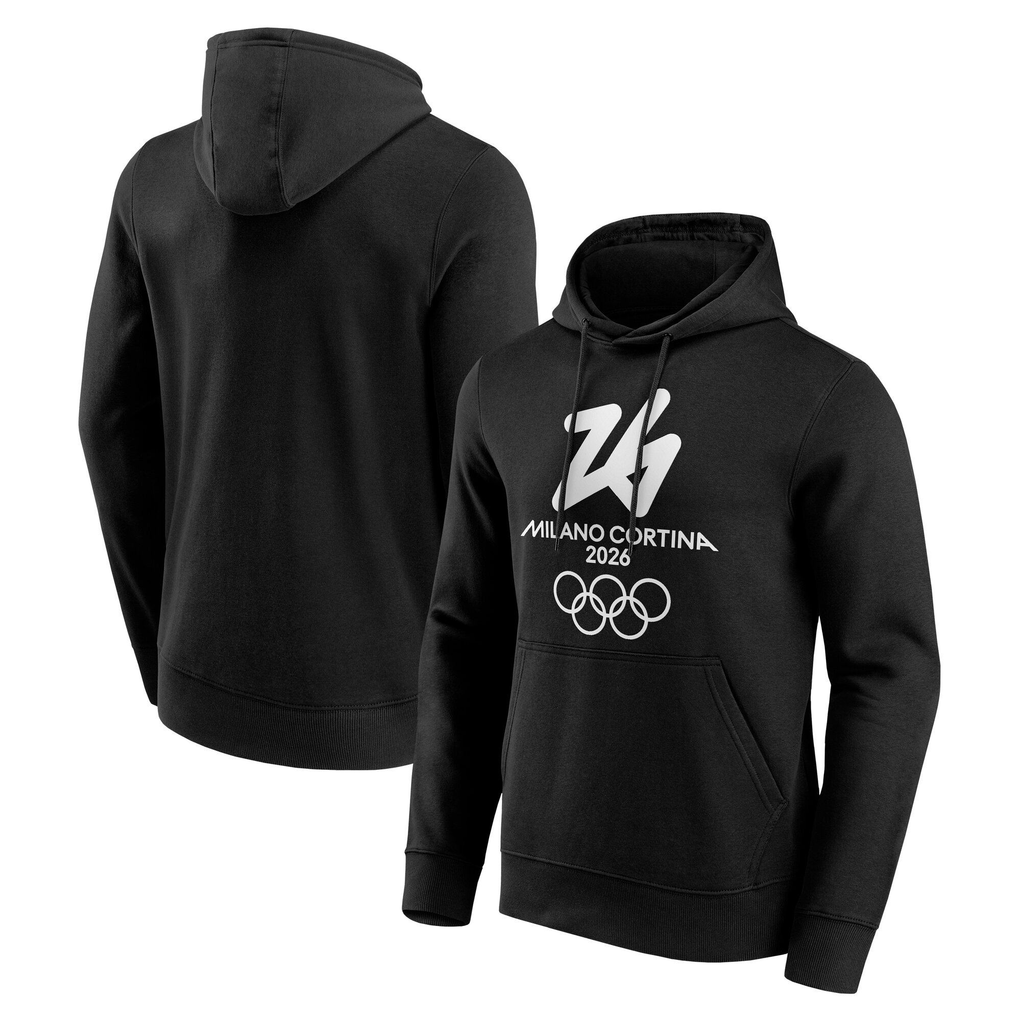 Milano Cortina 2026 Grafik-Hoodie – Schwarz Image