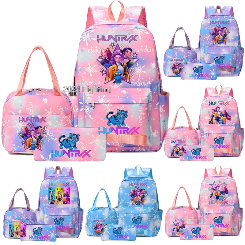 Sacs à dos Anime KPop Demon Hunters Rumi Mira Zoey HUNTR/X Saja, sacs d'école pour garçons, sacs d'école pour adolescents, sacs à dos de loisirs