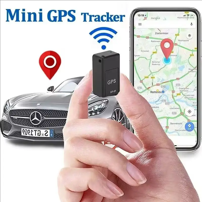 Dispositif de suivi GPS portable mini GF07, traceur GPS pour voiture, localisateur GPS pour véhicule, aimant puissant, anti-perte, positionnement GPS précis, application.