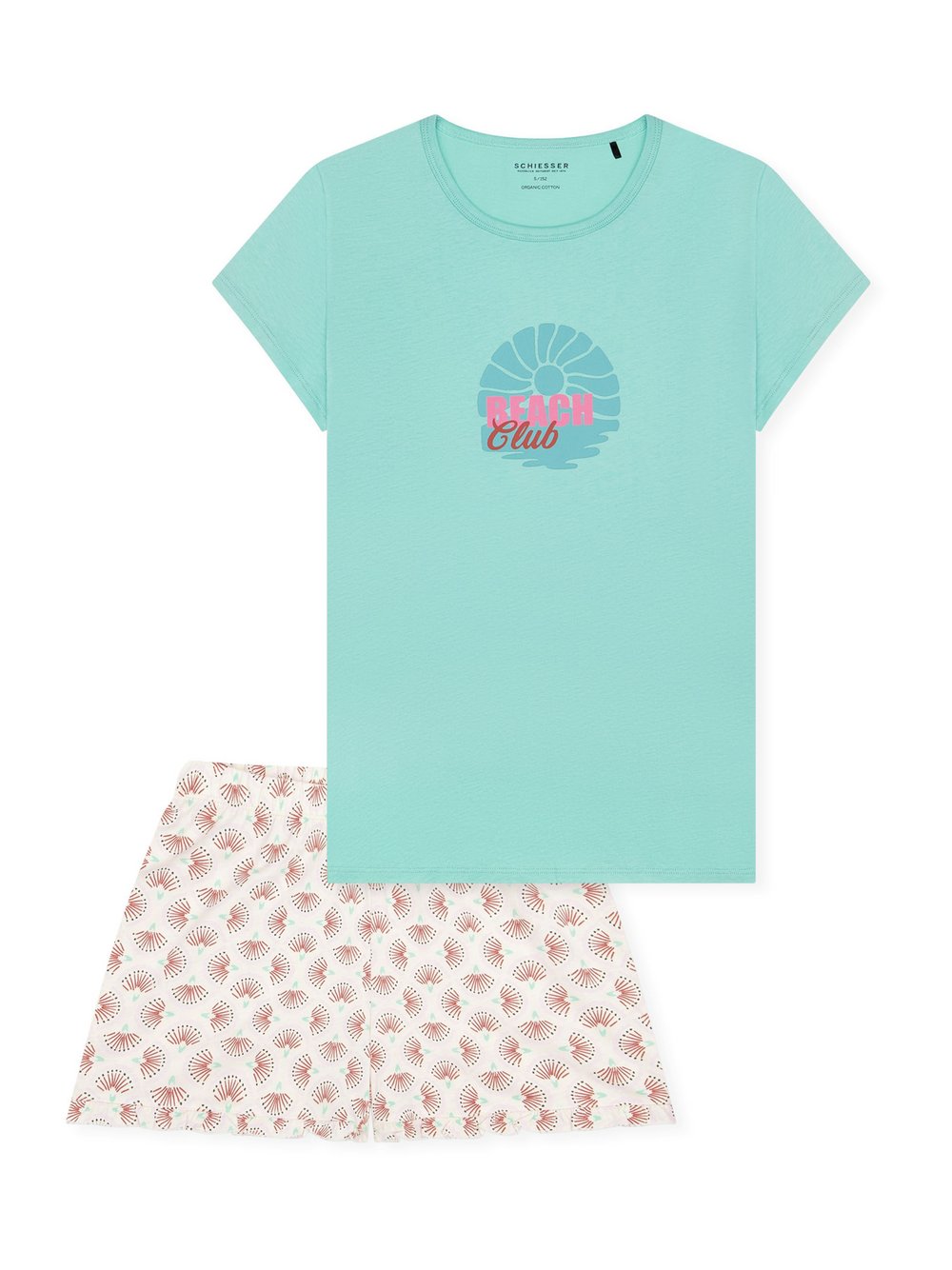 Schiesser Pyjama Mädchen petrol, 152 Image