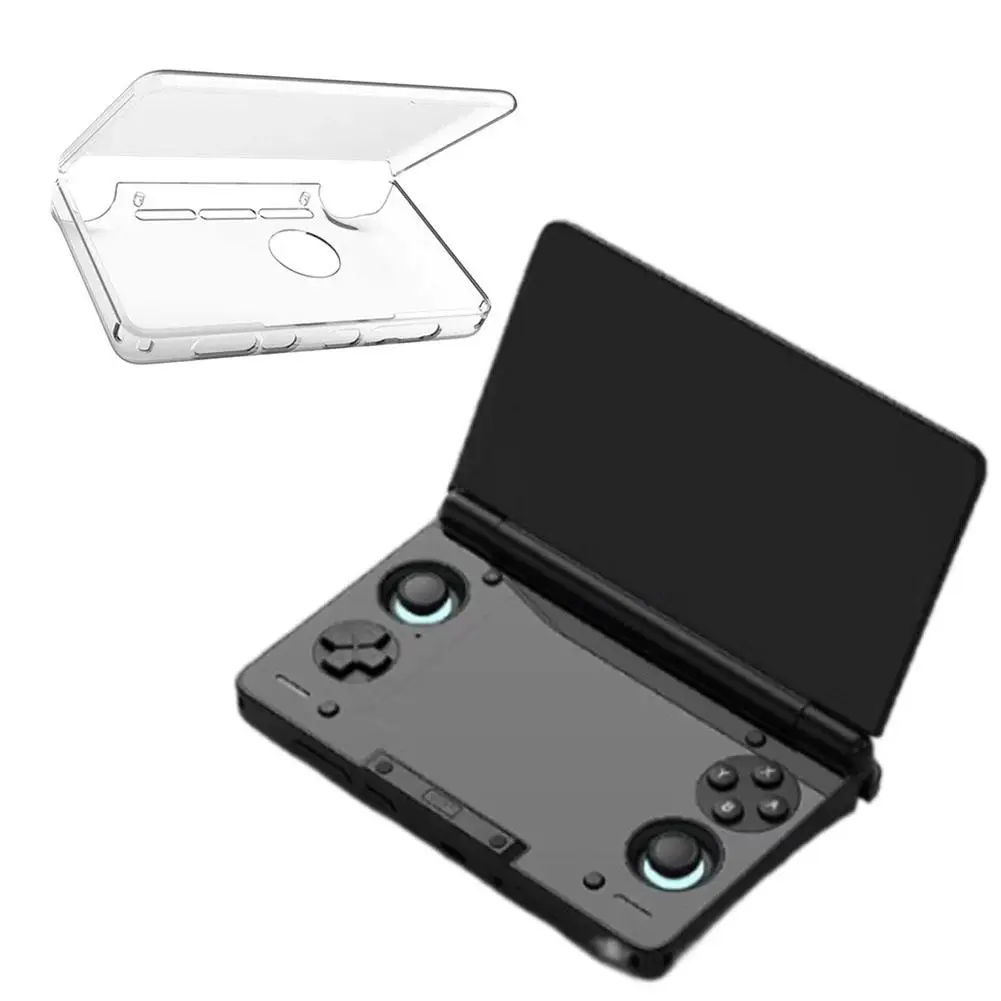 Tragbare, offizielle, transparente TPU-Schutzhülle für AYN THOR Dual Screen Flip Game Console mit Griff und Tasche Image