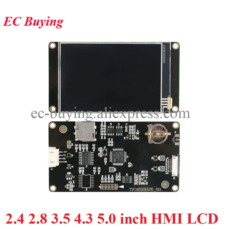 2,4 2,8 3,5 4,3 5,0 Zoll Enhanced USART Serial Screen LCD Modul TFT Resistive Touch USART HMI Extended IO EEPROM 800*480 Image