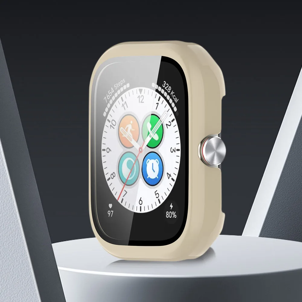 Gehärtetes Glasgehäuse für Honor Choice Haylou Watch Schutzhülle, kratzfester Bildschirm, vollständige Abdeckung, Stoßstangenschutzhülle Image