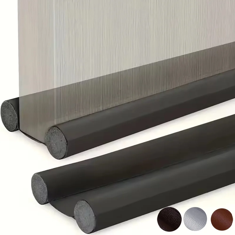 1 Stück 96cm x 9,6cm Dichtungsstreifen für Türschlitze, Türbodendichtung, Schalldämmung, Windschutz, Schaumstoff, Schlafzimmertür-Lückenabdichtung, wasserdicht Image