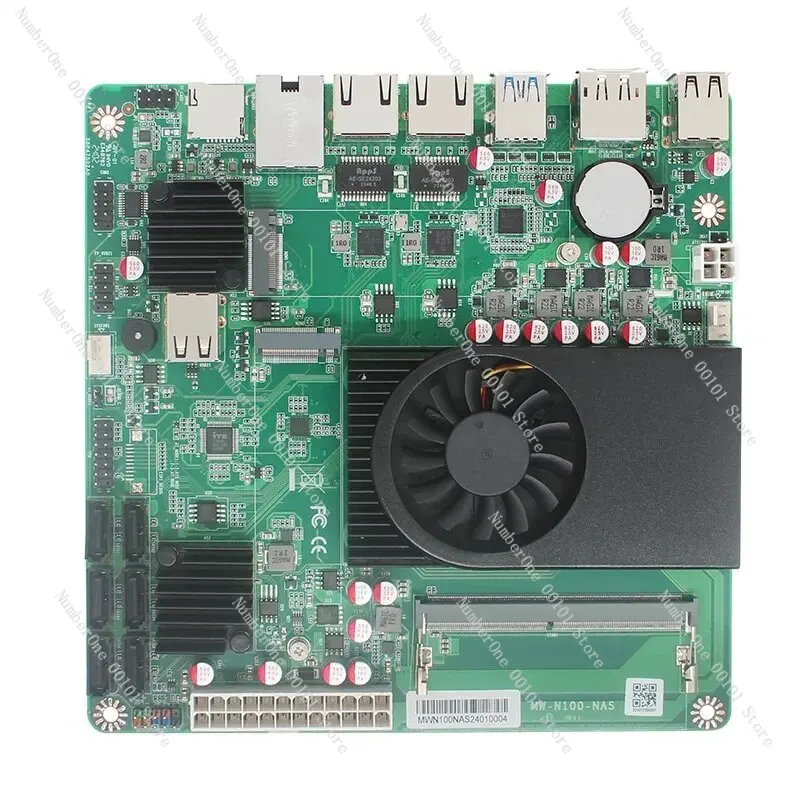 N305 NAS Motherboard ITX Prozessor DDR5 2* i226 10G LAN SATA3.0 M.2 NVME Image