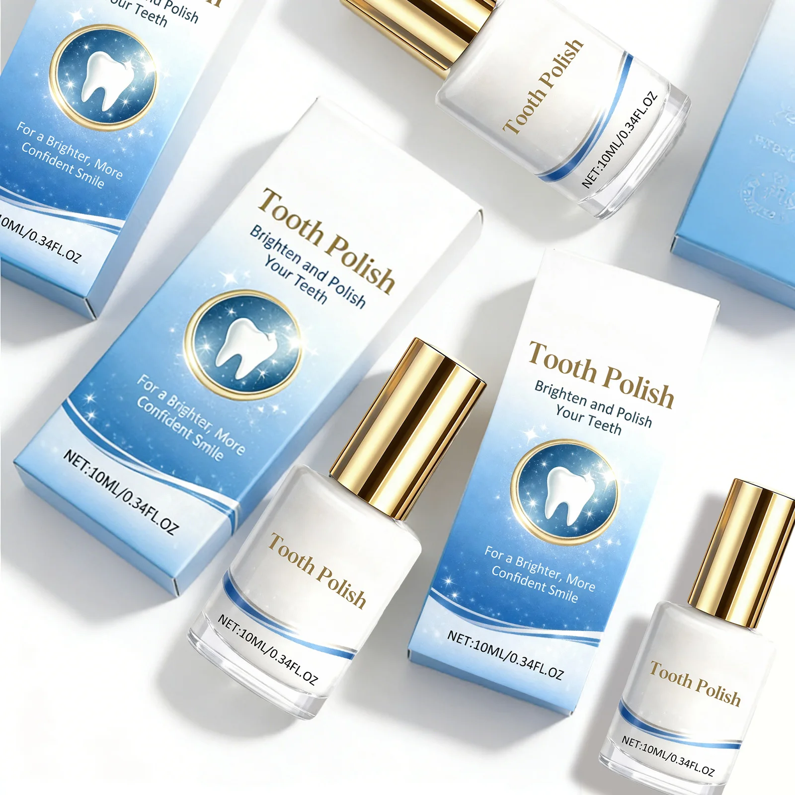 Sofortige Zahnaufhellung und Politur für ein strahlenderes Lächeln, entfernt Flecken, erfrischt den Atem, sicher, sanft, langanhaltender temporärer Effekt Image