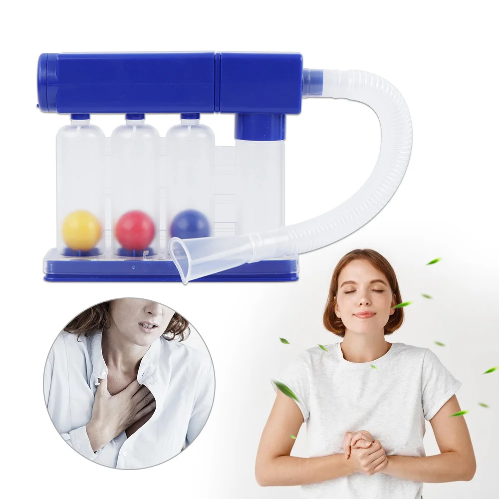 Einstellbares Atemtrainer, waschbares Atemmesssystem, Lungenfunktion, Atemtrainer, Verbesserung der Rehabilitationsgerät Image