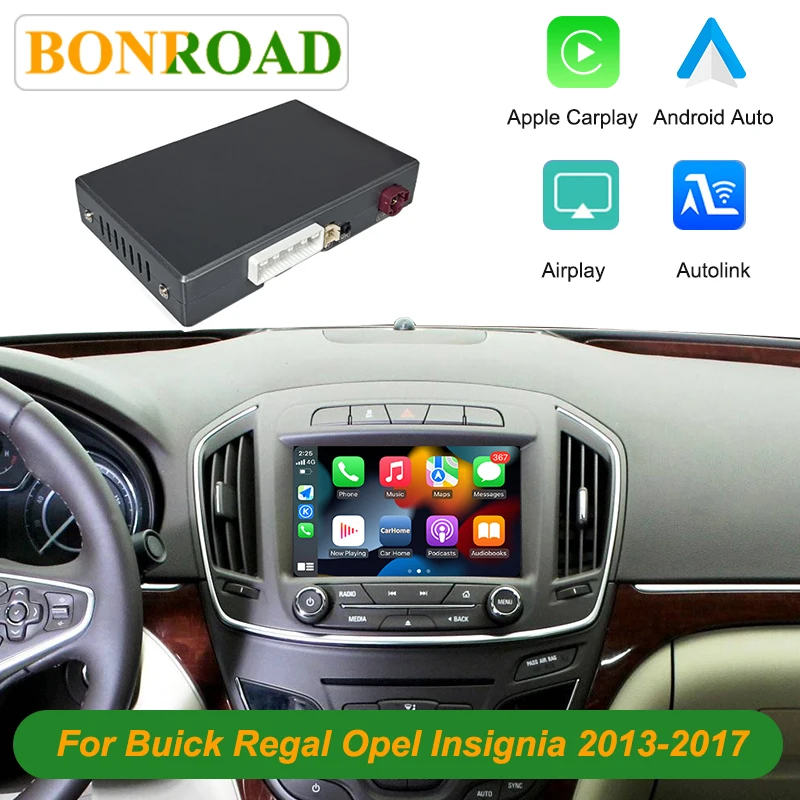 Bonroad Wireless CarPlay Android Auto Module For Buick Regal LaCrosse Envision Opel insignia 2013-2017 Mirror Link Airplay Box Image