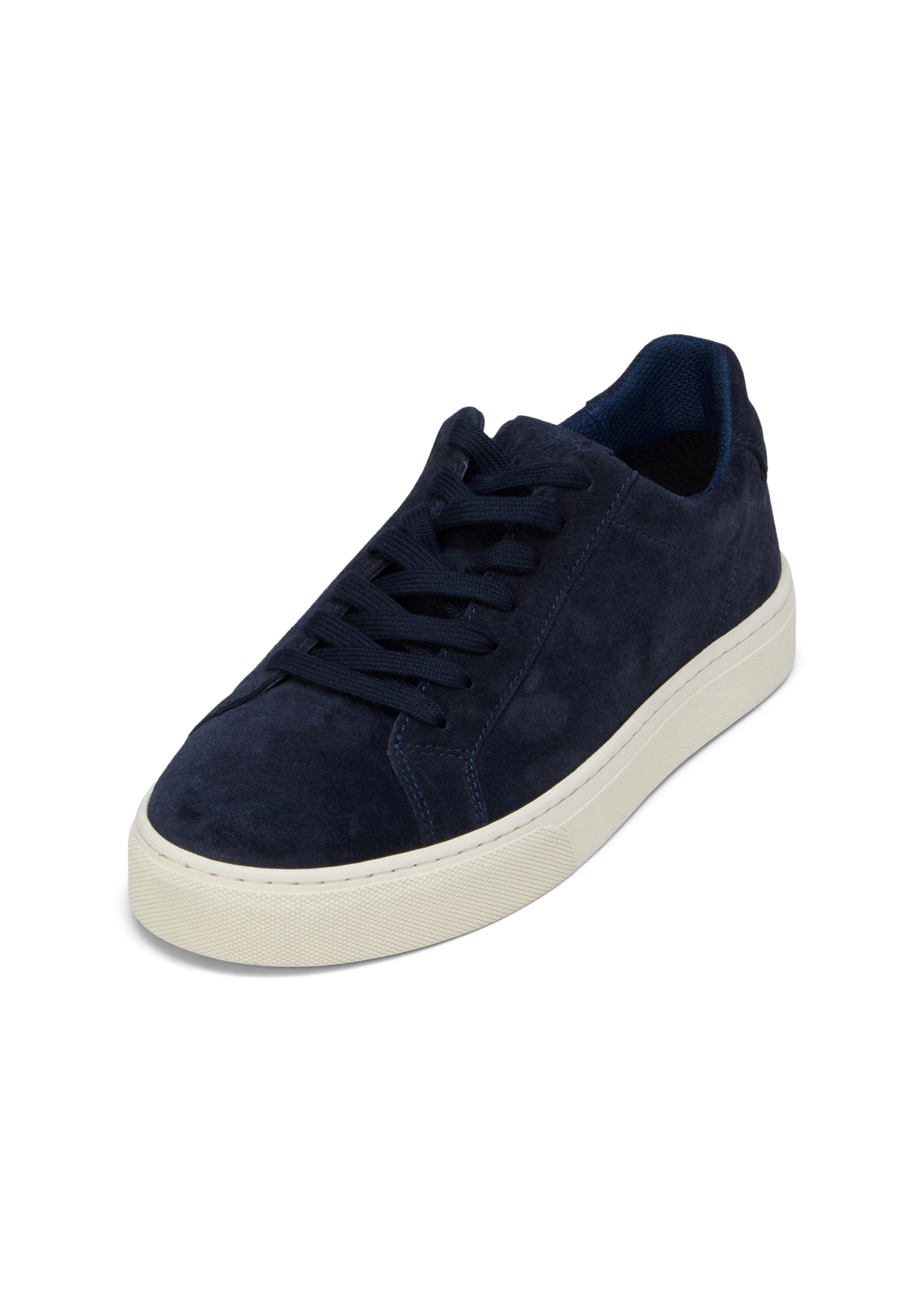 Sneaker MARC O'POLO "aus softem Veloursleder", Herren, Gr. 43, navy, Obermaterial: 100% Leder (Rind), Schuhe Sneaker