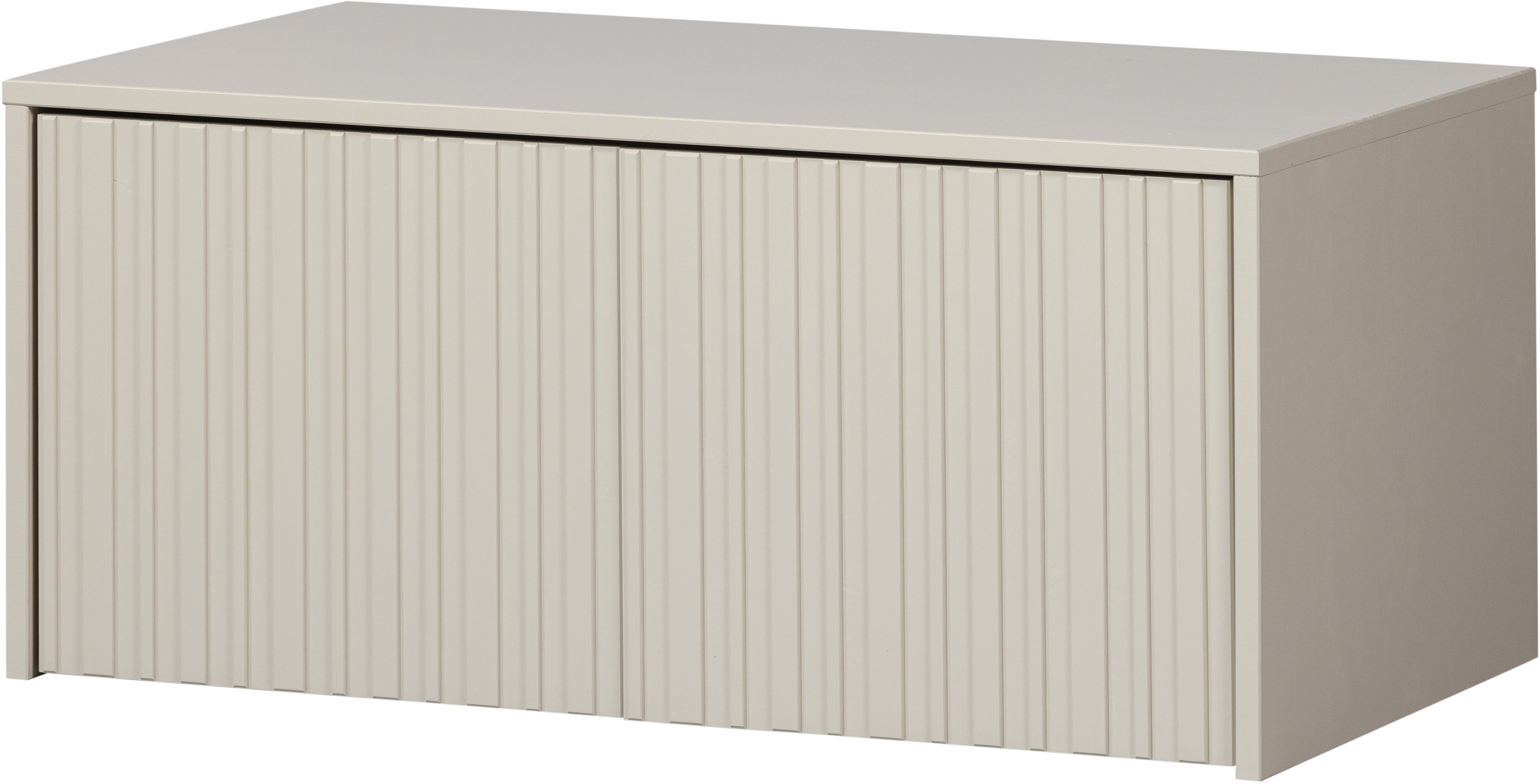 Schrankmodule WOOOD "WOOOD NEW GRAVURE BUNKBENCH KIEFER DUST [fsc]", grau, B:88cm H:40cm T:50cm, Massivholz, Schränke, New Gravure Truhenbank, FSC-Kiefer bietet Stauraum und Sitzgelegenheit