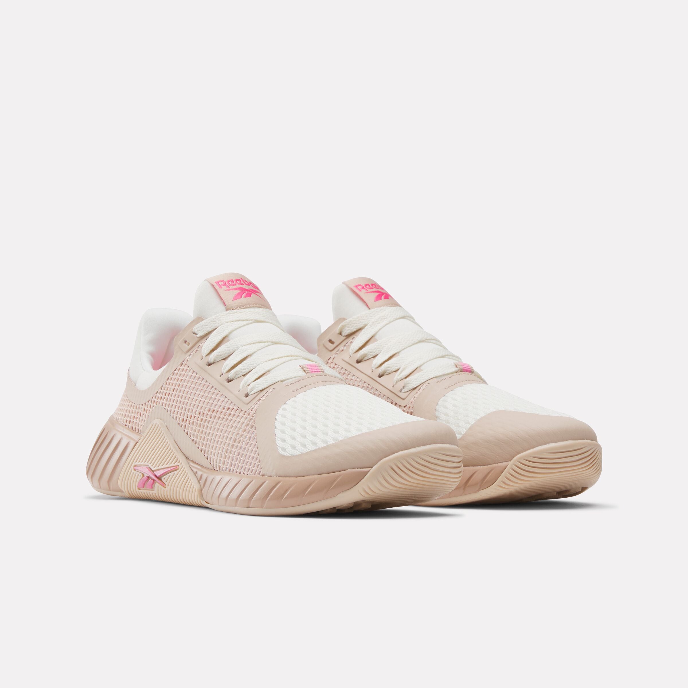 Trainingsschuh REEBOK "FLIP CHARGE", Damen, Gr. 38, chalk, pink stucco, Synthetik, Textil, Schuhe