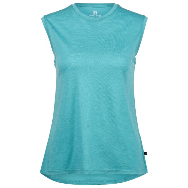 Heber Peak - Women's MerinoMix150 PineconeHe. Loose Tank - Merinoshirt Gr S türkis