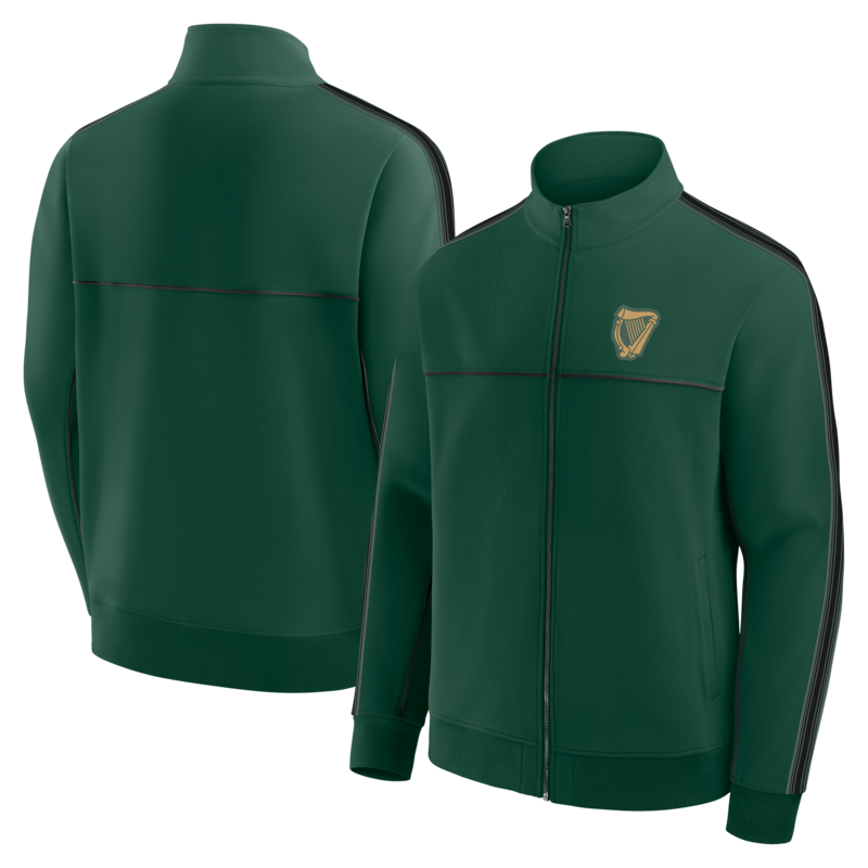 Hibernian Retro-Trainingsjacke – Dunkelgrün – Herren Image