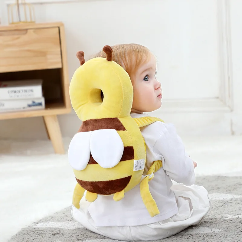 Simpatico cartone animato Testa di bambino Protezione per la schiena Bambini Sicuro Proteggi Cuscini Impara a camminare Protezione per la testa Cuscino Anticaduta Indietro Cap Carry