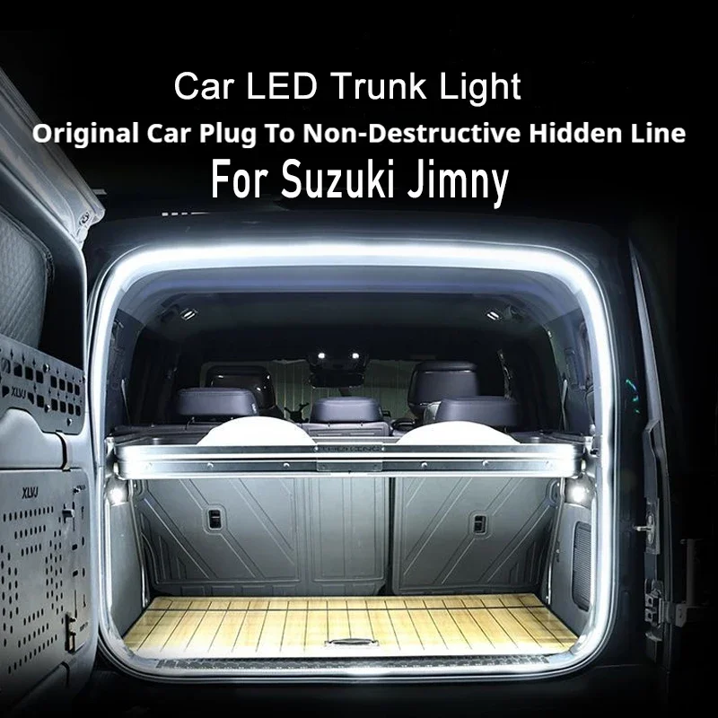 Hinten Stamm LED Licht Bar Streifen Stamm für Suzuki Jimny Sierra Dekorative Lampe Streifen Auto Innen Zubehör Atmosphäre Image