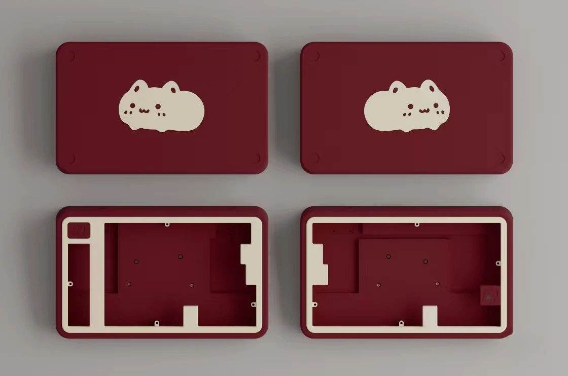 Cat Cat Wireless Split Mechanische Tastatur Diy Kit CNC Aluminiumgehäuse Hot Swap Bluetooth/2,4G/Typ-c 65 % Layout Split-Tastatur Image