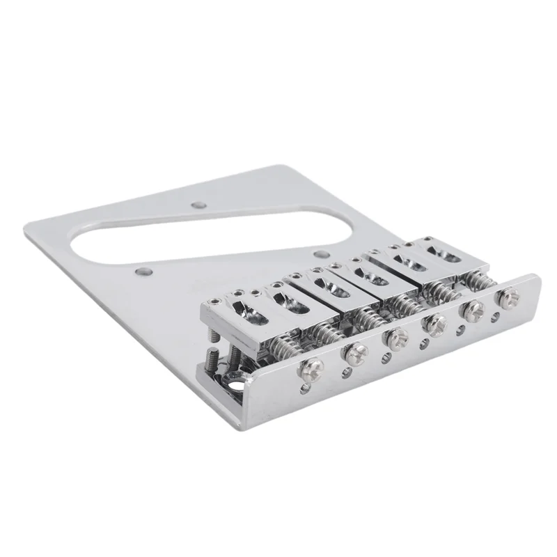 A74K-1 Set 6 Sattel Gitarre Brücke Einstellbare 6-Sattel E-gitarre Brücke Für Telecaster TL Gitarre Zubehör Schwarz Image