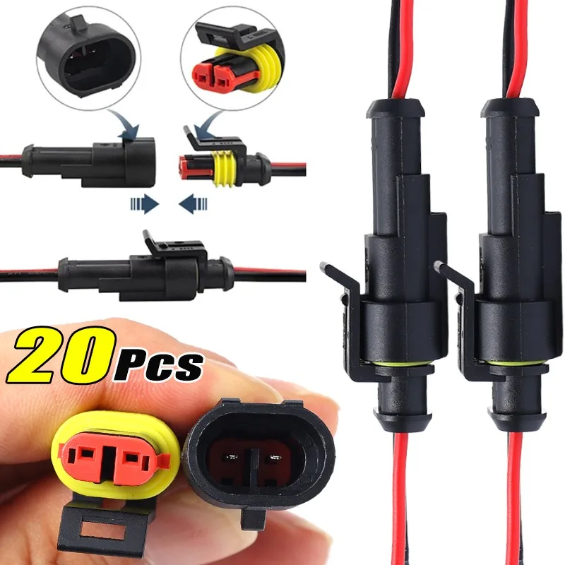 2P Autos Wasserdichter Steckverbinder Draht Elektrische Steckverbinder Kabeldrähte Steckverbinder Stecker Super Seal für Motorräder LKW Zubehör Image
