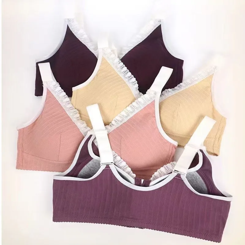 Mittleres Alter und ältere Menschen, Übergröße, Frontreißverschluss, Mutterunterwäsche, Raffung ohne Stahlring, dünner BH im Top-Stützwesten-Stil Image