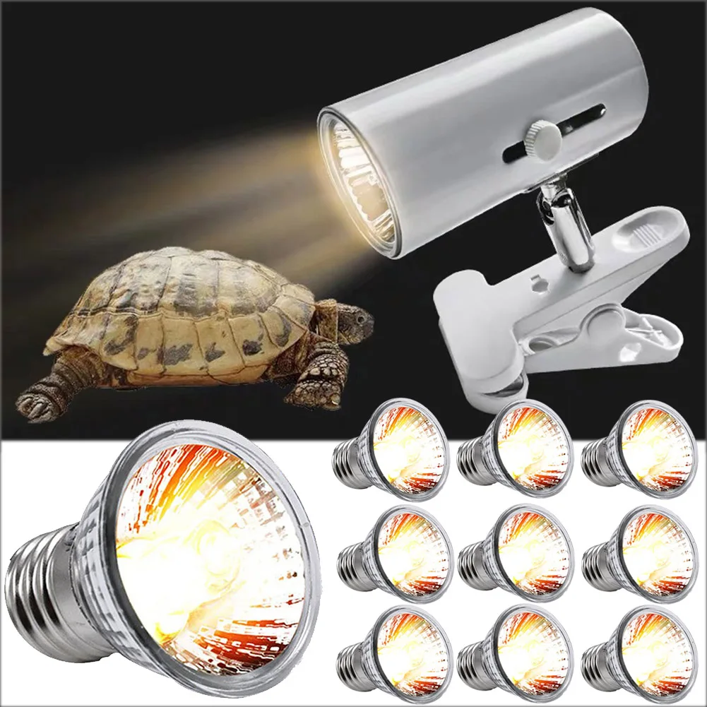 25/50/75w uva uvb Reptilien lampe Glühbirne Schildkröte aalen UV-Glühbirnen Heiz licht Haustier Wärme lampe Amphibien Voll spektrum Sonnen lampe Image