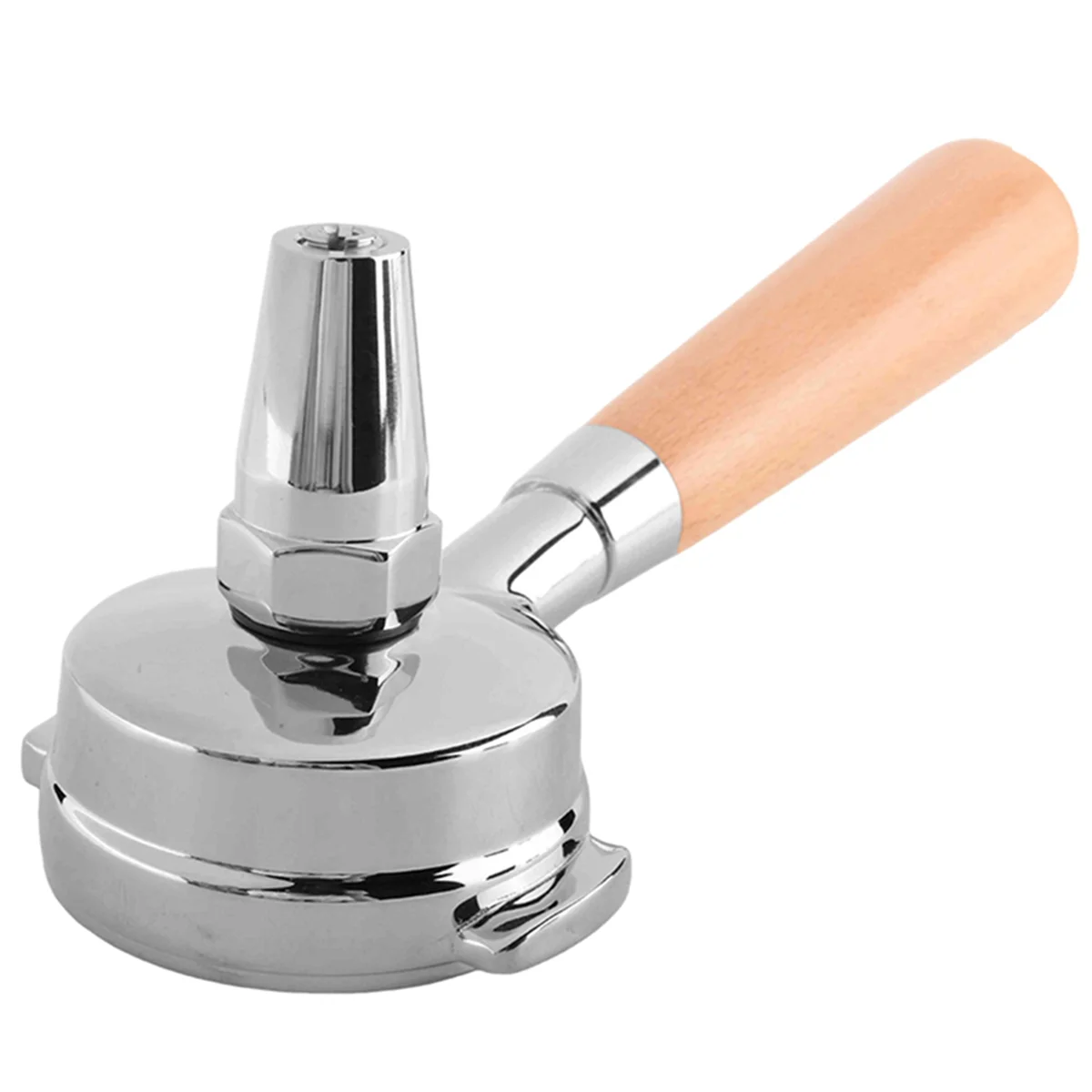 Tee-Siebträger mit Holzgriff und passend für 58-mm-Kaffeemaschine/Teapresso-Siebträger/Design für Teebeutel und zerbrochenen Tee Image